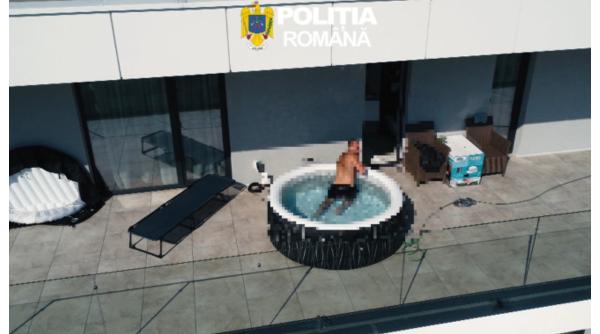 Un român din Germania, căutat de poliție, a fost săltat direct din piscina apartamentului 