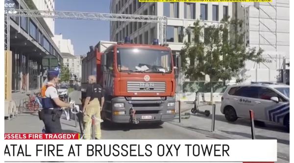Șase muncitori români și belgieni au murit în incendiul din Bruxelles, de la clădirea Oxy
