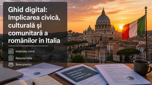 Ghid digital: Implicarea civică, culturală și comunitară a românilor în Italia