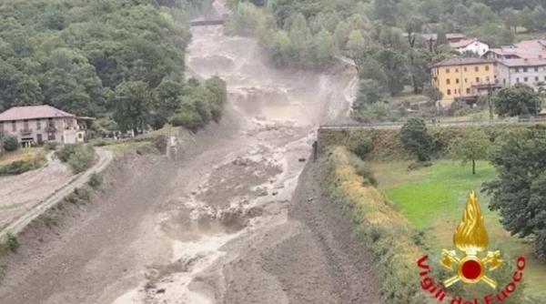 Furtuni puternice în nordul şi centrul Italiei. Sute de persoane au fost evacuate