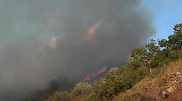 Incendiu puternic lângă Valencia: 133 de hectare mistuite de flăcări. Populația din Gatova a fost evacuată