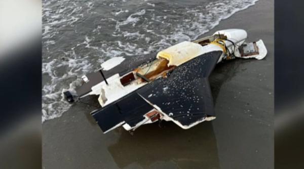 Alertă pe litoral. Fragment de dronă pe plaja din Olimp. Turiștii au sunat la 112