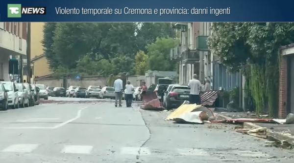 Vremea extremă face ravagii în nordul Italiei. Zeci de răniți și pagube uriașe după furtunile violente