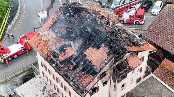 Incendiu în Elveția soldat cu patru morți, între care și un român. Poliția a arestat un suspect