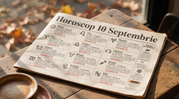 Horoscop 10 septembrie 2026. O zi a deciziilor și a schimbărilor neașteptate. Ce le rezervă astrele celor 12 zodii