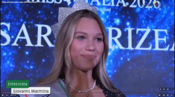 O româncă a câștigat Miss Italia 2026. Tatăl Marian este tâmplar și mama Alina lucrează la Imigrări 