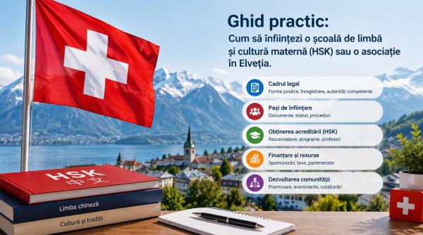 Ghid practic: Cum să înființezi o școală de limbă și cultură maternă (HSK) sau o asociație în Elveția