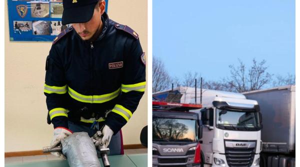 Șofer român, prins în Italia după ce a furat 1.200 de litri de motorină de la trei TIR-uri, în timpul nopții 