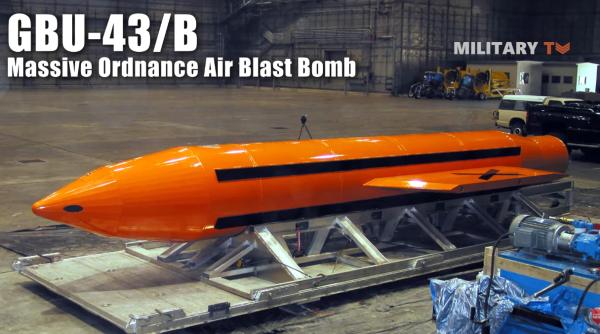 Armata americană ar putea folosi în Iran cea mai mare bombă non-nucleară din arsenal